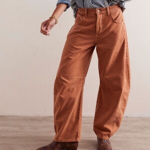 Free People Barrel Jeans